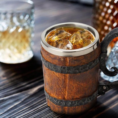 Caneca Viking De Madeira 7