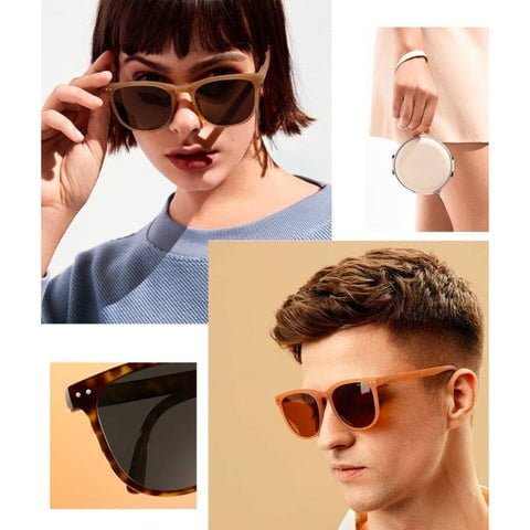 Óculos de Sol Polarizado Dobrável Vintage Fosco com Proteção UV400 12