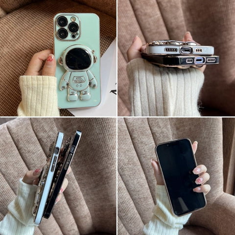 Capinha de Iphone Com Suporte Oculto Astronauta 6D e Proteção Câmera 14 Detalhes da Capinha de Iphone Com Suporte Oculto Astronauta 6D e Proteção Câmera