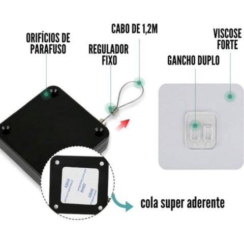 Detalhes do fecho automático para portas