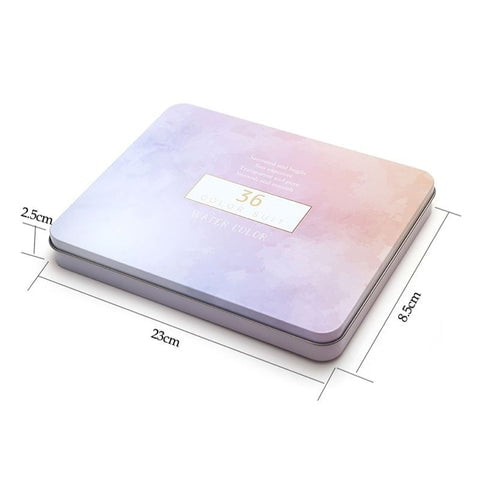 Kit Pintura Em Aquarela Com Tons Metálicos Perolados Brilhantes E Pigmentados 7 36 cores Kit Pintura Em Aquarela Com Tons Metálicos Perolados Brilhantes E Pigmentados