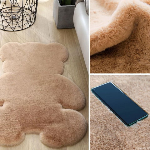 Tapete Felpudo Em Forma de Urso Antiderrapante - Cloud Fluffy Bear 11