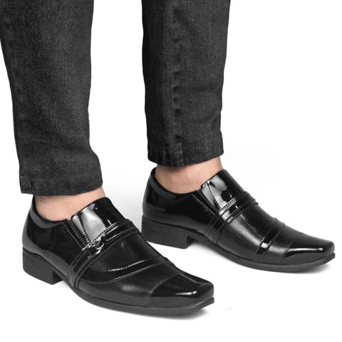 Sapato Social Masculino Design Moderno Brilhante 8