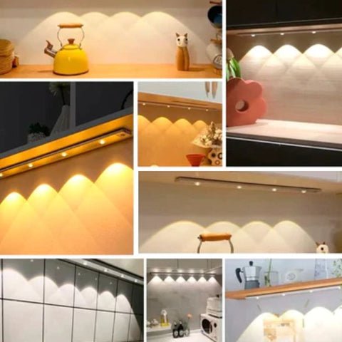 Luminária LED Com Sensor de Presença Inteligente USB 12 Luminária LED com sensor de movimento em diferentes ambientes