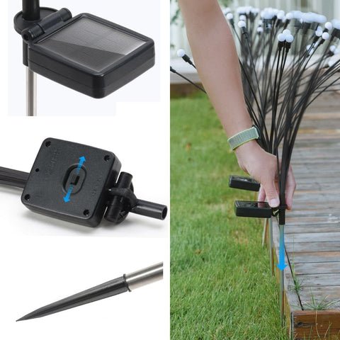 Luzes LED Vaga-Lume Energia Solar À Prova D'Água Decoração Ao Ar Livre 20