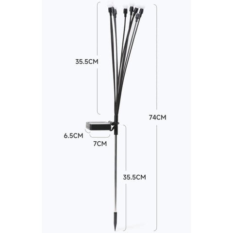 Luzes LED Vaga-Lume Energia Solar À Prova D'Água Decoração Ao Ar Livre 21