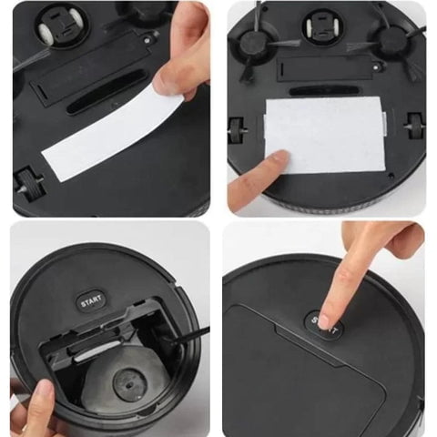 Robô De Limpeza Aspirador Inteligente Bivolt Com Filtro - Preto 9