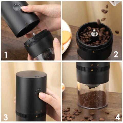 Moedor De Café Elétrico Portátil Carregador USB 14