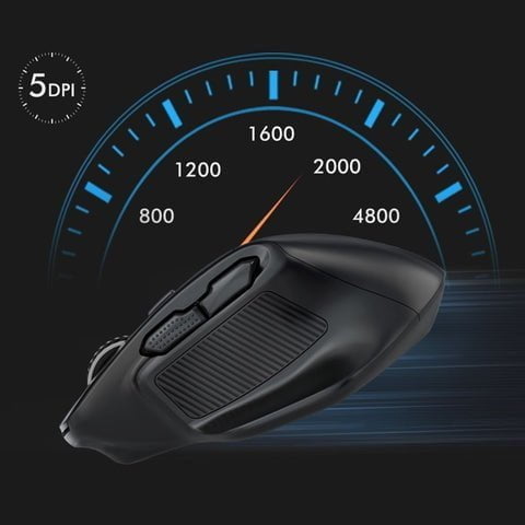 Mouse Gamer Sem Fio De Maior Estabilidade Para Jogar 4800 DPI 5 Níveis 10