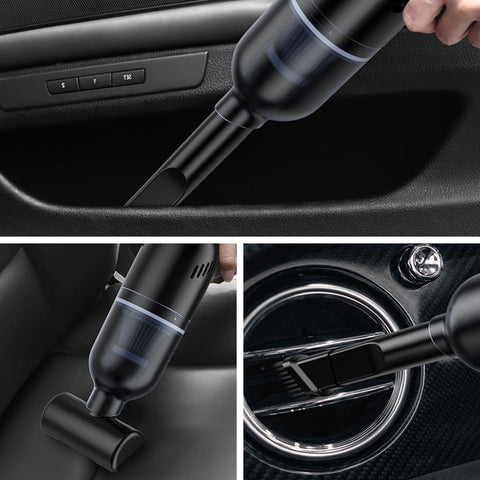 Mini Aspirador de Pó Sem Fio Portátil Recarregável 120W Para Casa e Carro 9