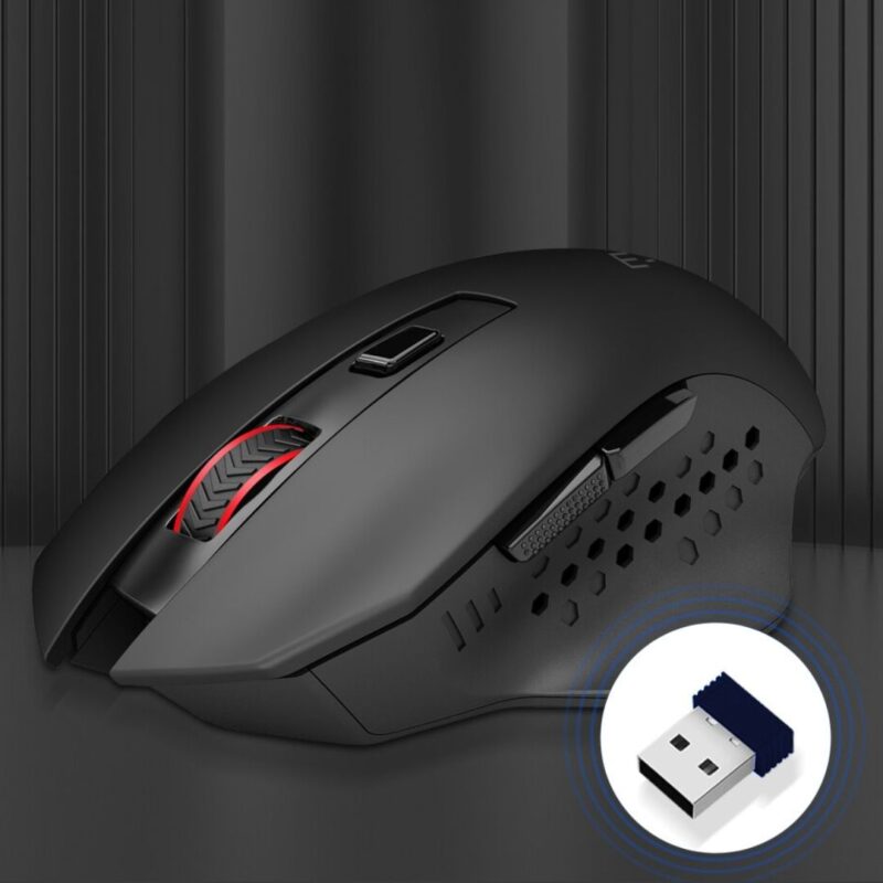 Mouse Gamer Sem Fio Ergonômico 4800 DPI 5 Níveis