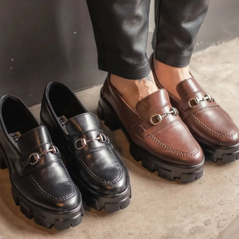 Sapato Mocassim Feminino Tratorado 5 Sapato Mocassim Masculino Tratorado