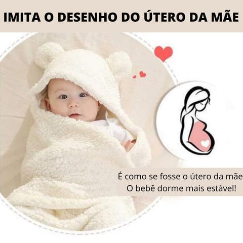 Saco de Dormir Para Bebê Confortável - Manta Ursinho 20