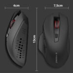 Mouse Gamer Sem Fio Ergonômico 4800 DPI 5 Níveis