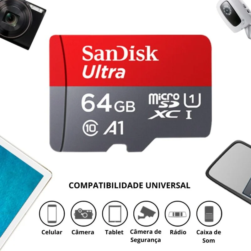 Cartão De Memória Micro SD 64GB Modelo FAT32 - Image 2