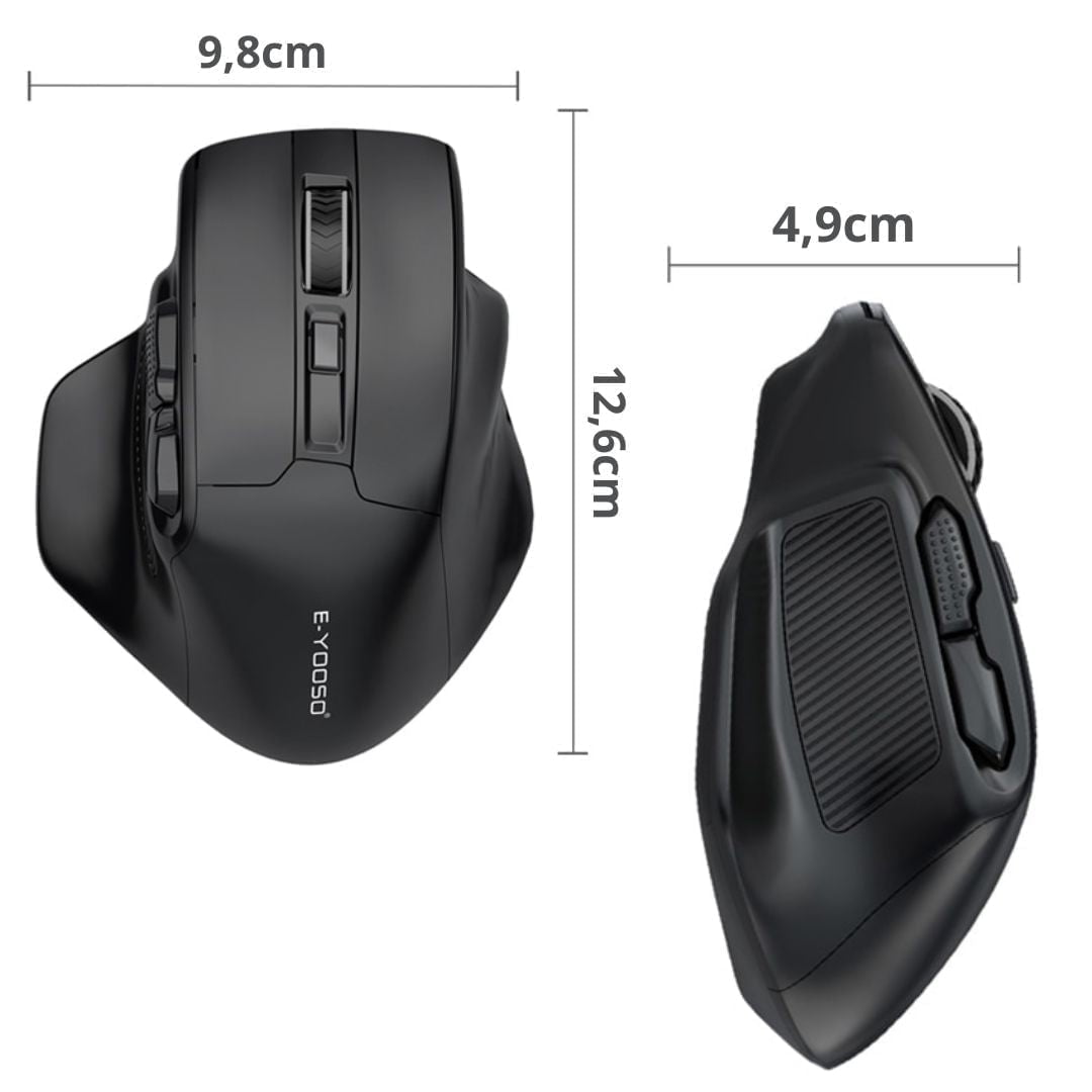 Mouse Gamer Sem Fio De Maior Estabilidade Para Jogar 4800 DPI 5 Níveis