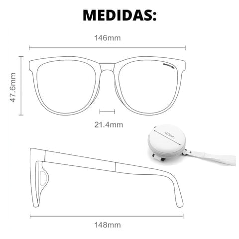 Óculos de Sol Polarizado Dobrável Vintage Fosco com Proteção UV400 17