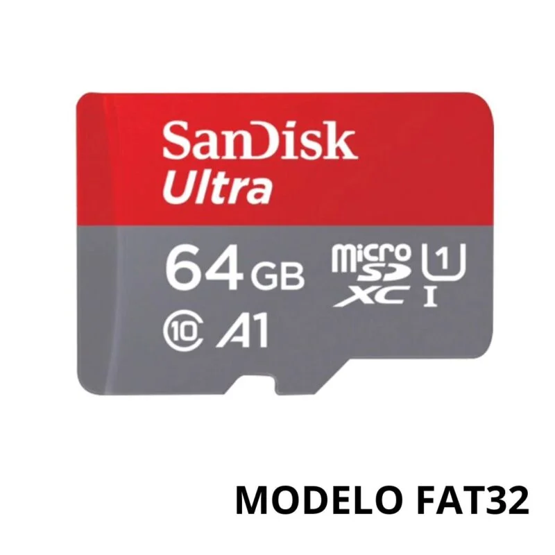 Cartão De Memória Micro SD 64GB Modelo FAT32