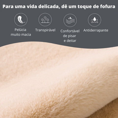 Tapete Felpudo Em Forma de Urso Antiderrapante - Cloud Fluffy Bear 12