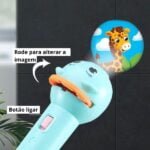 Brinquedo Educativo 3 Anos Em Diante - Lanterna Projetor De Imagens - Children Projector