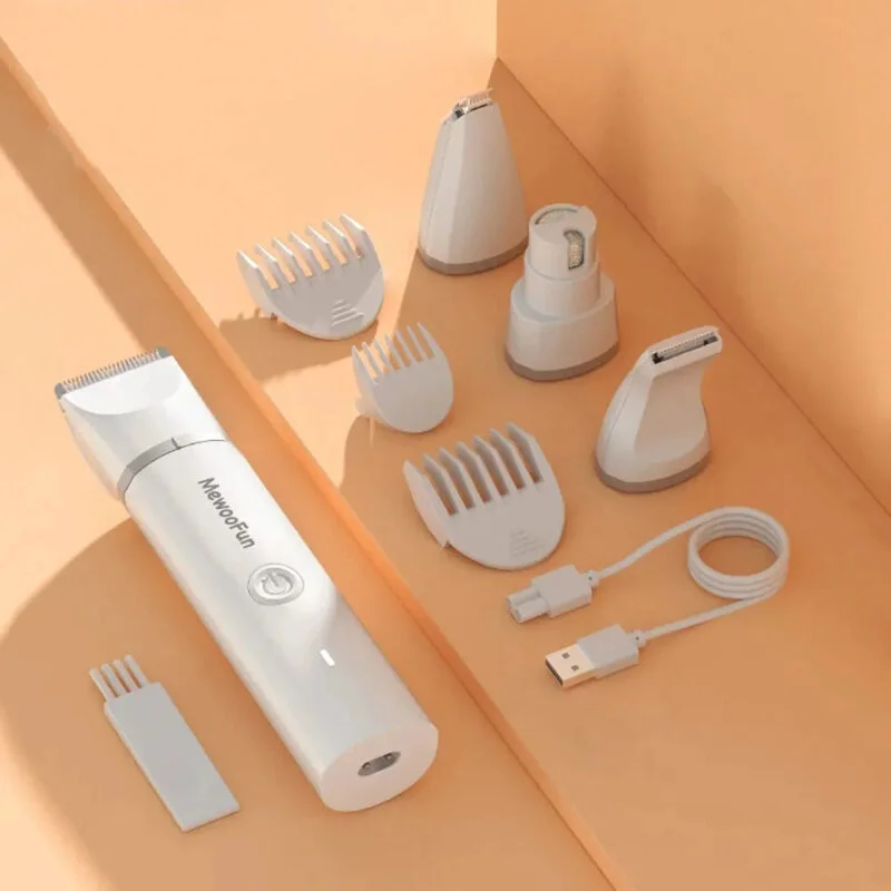 Aparador De Pelos Recarregável 4 Em 1 Para PET – Mewoofun