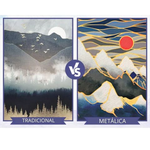 Kit Pintura Em Aquarela Com Tons Metálicos Perolados Brilhantes E Pigmentados 4 Diferença em usar tintas comuns e a tinta com tons Metálicos Perolados Brilhantes E Pigmentados