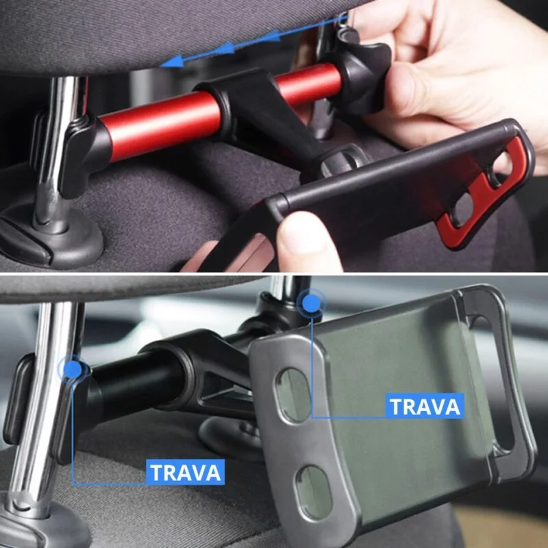 Suporte Veicular Para Encosto Traseiro 360° Compatível Com Celular e Tablet De Até 11 Polegadas