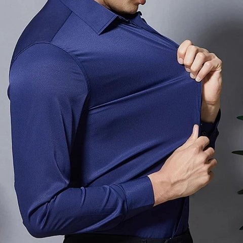 Camisa Masculina Social Casual Elastano 4