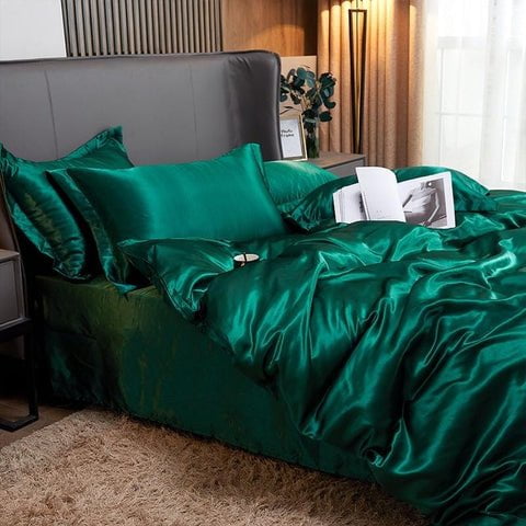 Conjunto de Roupas de Cama de Cetim Funnry - 4 unidades SUPER SOFT 9
