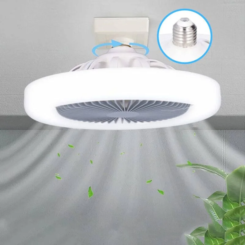 Ventilador de Teto Com Luz LED Ultra Potente Integrada ShineFan 2 em 1