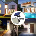 Refletor Super Potente 106 LEDs Energia Solar 800W À Prova D'Água Com Sensor de Movimentos