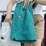 Shorts Clarisse™ em Sarja com Cintura Elástica e Caimento Soltinho / Elegância e Frescor para o Verão (Compre 2 Leve 3)