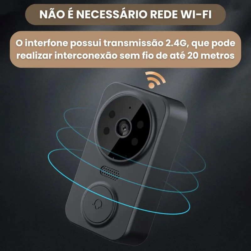 Interfone Sem Fio Com Câmera e Painel De Imagem Alta Qualidade - Image 7