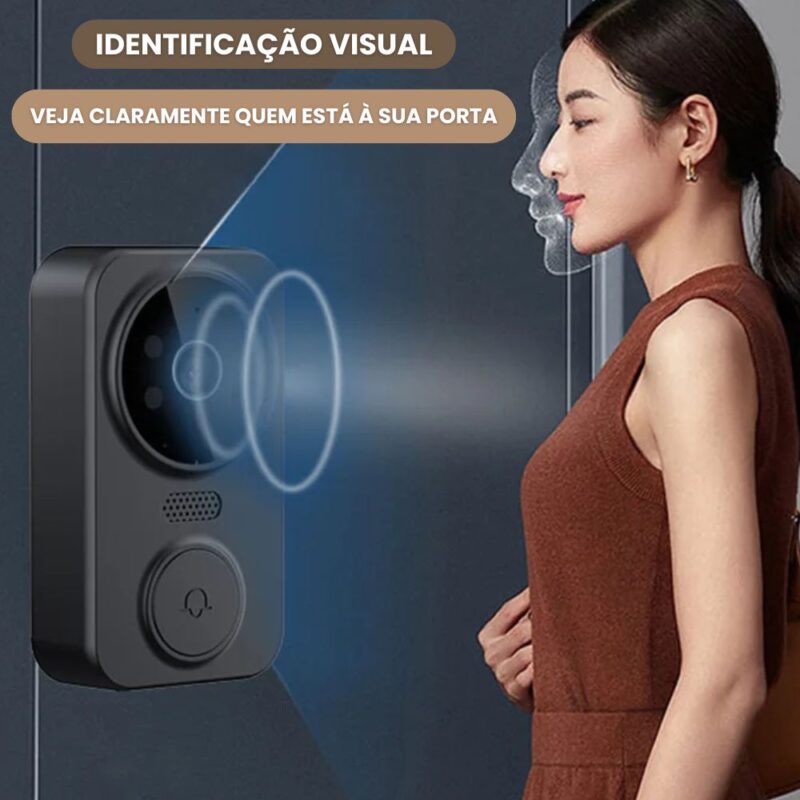 Interfone Sem Fio Com Câmera e Painel De Imagem Alta Qualidade