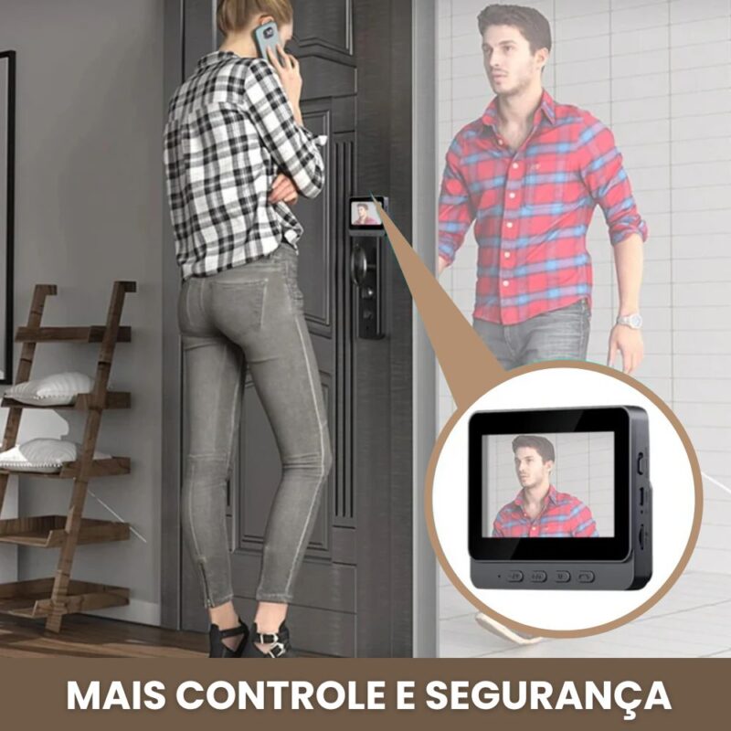 Interfone Sem Fio Com Câmera e Painel De Imagem Alta Qualidade