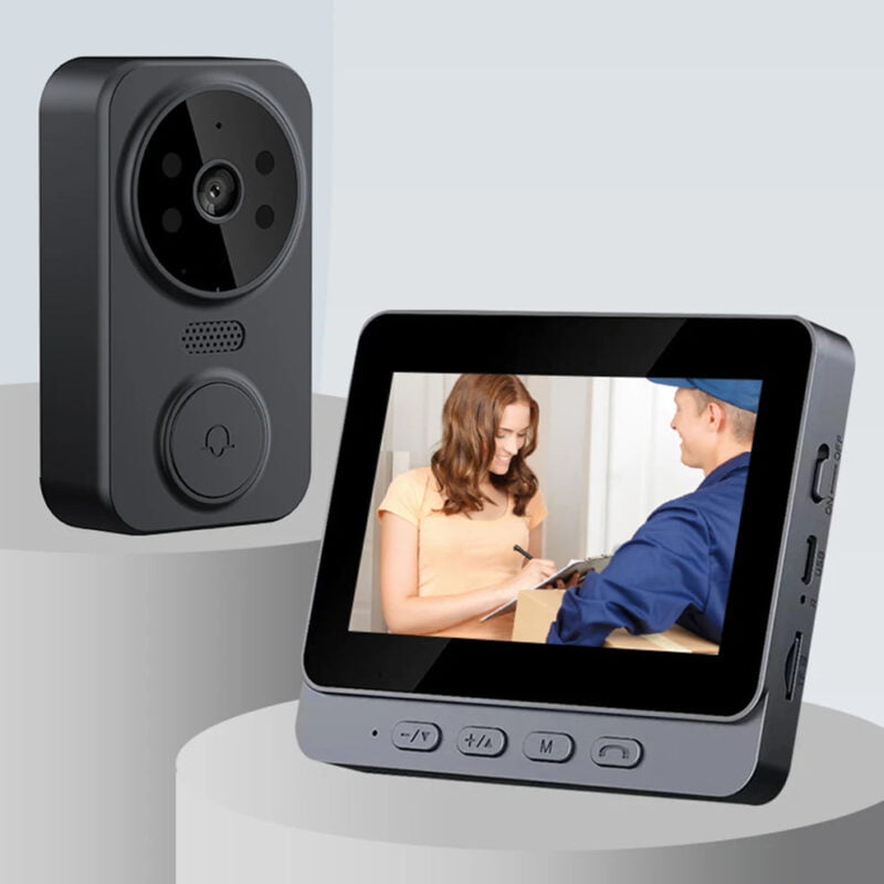 Interfone Sem Fio Com Câmera e Painel De Imagem Alta Qualidade