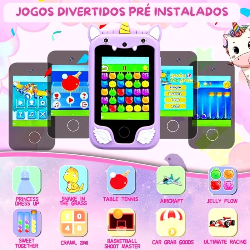 Celular Infantil Interativo Com Câmera e Jogos - Kids Phone - Image 5