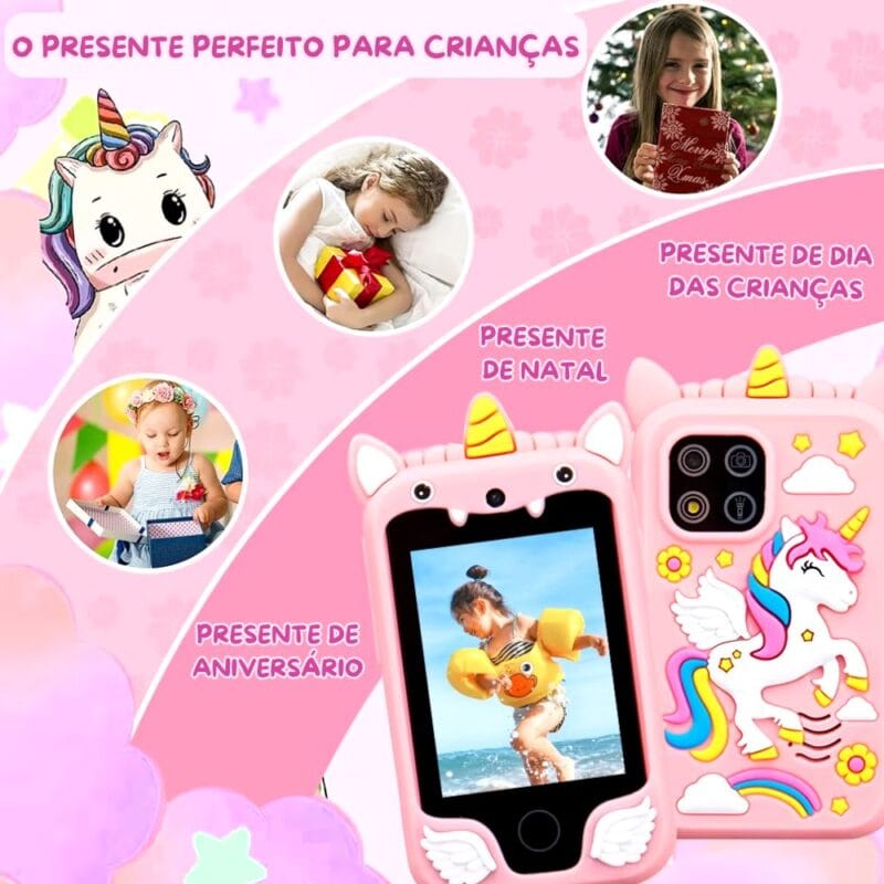 Celular Infantil Interativo Com Câmera e Jogos - Kids Phone - Image 9