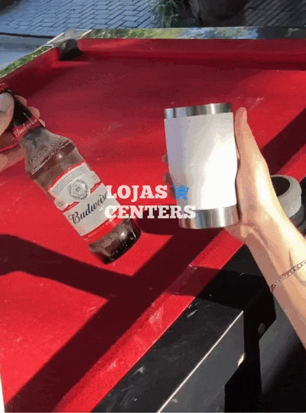 Copo Térmico Inox 5 em 1 Com Abridor De Garrafa No Fundo 420ml - Compre 1 Leve 2 14