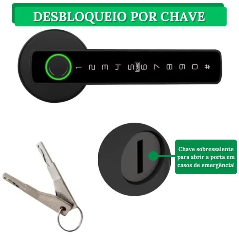 Fechadura Digital Inteligente Com Impressão Digital e Teclado - Smart Lock - Image 12