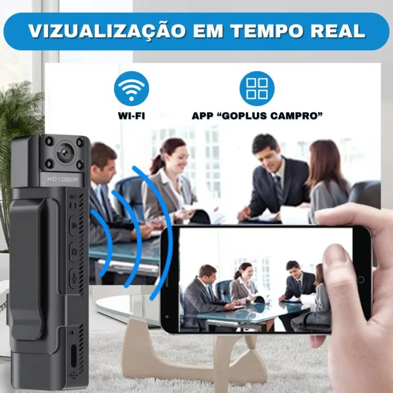 Mini Câmera Gravadora MiniPro 3.0 Wi-Fi 1080p Full HD Com Redução De Ruídos + BRINDE Micro SD 128GB - Image 7