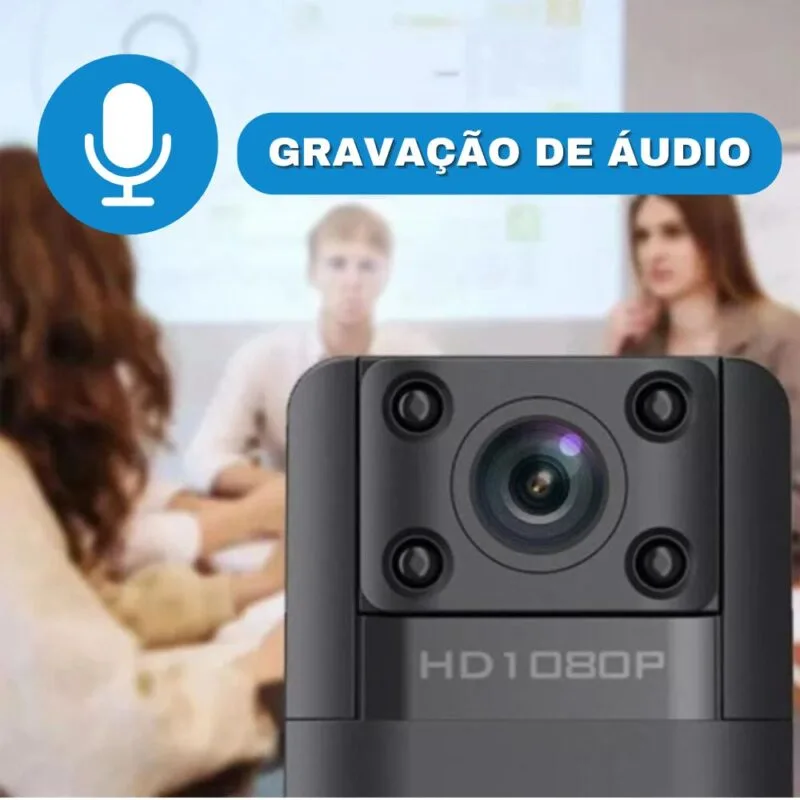 Mini Câmera Gravadora MiniPro 3.0 Wi-Fi 1080p Full HD Com Redução De Ruídos + BRINDE Micro SD 128GB - Image 5