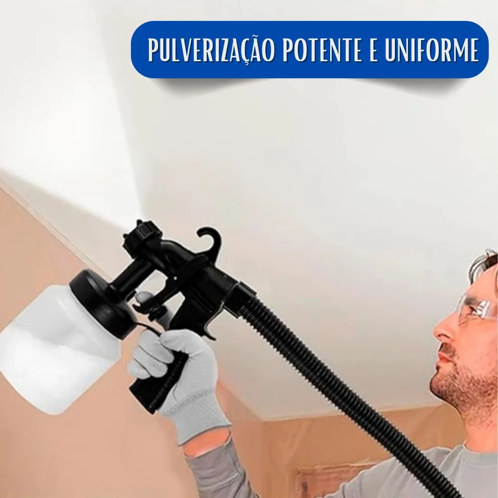 Pistola de Pintura MaxPaint Elétrica Com Compressor Compacto 650w – Pulverizador de Alta Potência e Precisão Lojas Centers