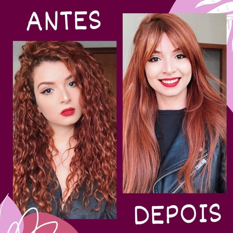 Escova Alisadora Bivolt 5 em 1 - Alisa, Hidrata, Modela, Alinha e Anti-Frizz Lojas Centers
