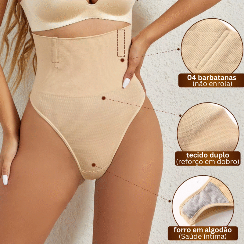 Calcinha Modeladora Cintura Perfeita Não Enrola (Compre 1 Leve 3) - Imagem 4